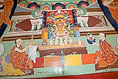 Ladakh - Tikse gompa, painting of the 'Eight Auspicious Symbols'